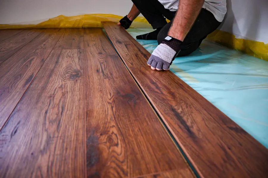 Residential flooring installation in San Jose, CA.